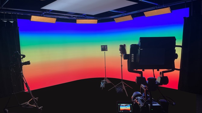 That Lot studio with full-colour LED-backlit cyclorama